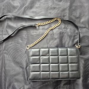 Like Dreams Black Quilted Crossbody Bag